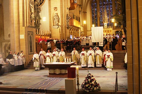 Great Cathedral in Paderborn, November 10, 2013