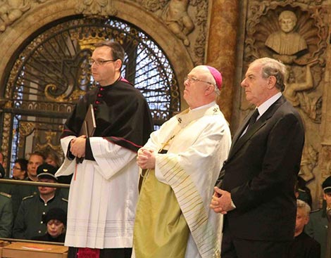 Archbishop Hans Josef Becker, Dr. Andrea Ambrosi, and Cardinal Amato